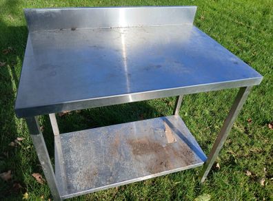 small stainless steel table