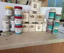 Pottery glaze bundle and mason stains and Scarva