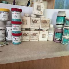 Pottery glaze bundle and mason stains and Scarva