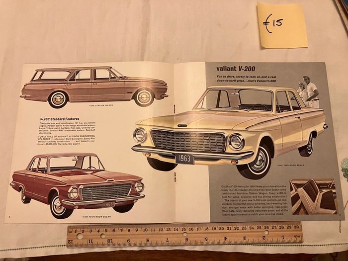 American car brochures. 1950s, 1960s and 1980s