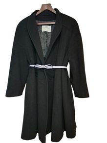 Aquascutum wool cashmere open-fronted Swing Coat