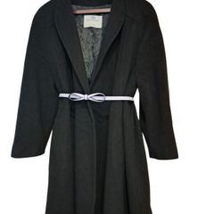 Aquascutum wool cashmere open-fronted Swing Coat