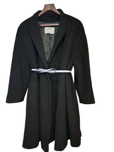 Aquascutum wool cashmere open-fronted Swing Coat