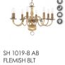 Chandelier, 8 lights, Image 2