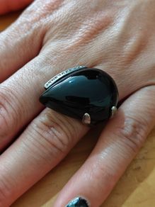 Sterling Silver Ring - Size M - Stamped for Silver (S36)