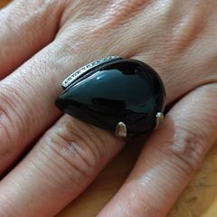 Sterling Silver Ring - Size M - Stamped for Silver (S36)