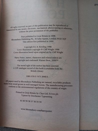 Harry potter book