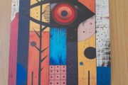Abstract eye design wall poster