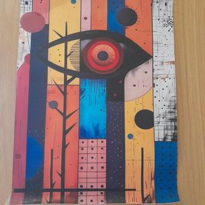Abstract eye design wall poster