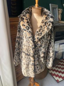 Bershka Faux Fur Coat