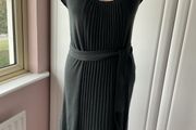 jumper Bnwt knitted pleated front detail Greenhouse brand tunic dress with tie belt medium