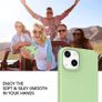 Liquid Silicone Shockproof Case For iPhone 13 Mini Luxury Soft Phone Cover New - Matcha Green - FHT9IP13MLK Image 4