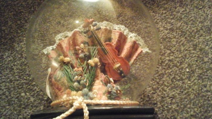 Vintage glass globe ornament