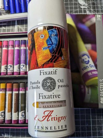 Fine Oil Pastels and fixative