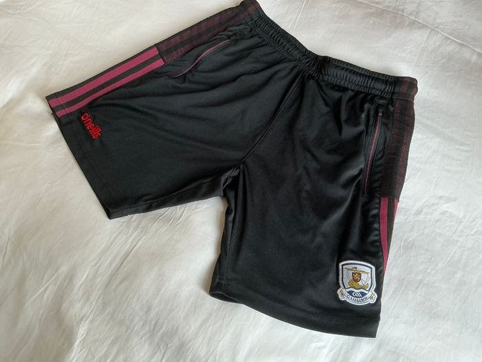 O Neills Galway GAA Adult Nepal Shorts Black Small