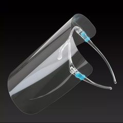 2 Plastic Full Face Shield cover Protective Isolation Mask.