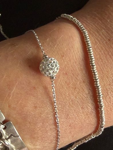 2 sterling silver bracelets