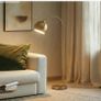 Gold floor lamp Image 4