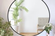 Round Mirror for Wall, 50x50 cm Metal Framed Circle Mirror, Large Bathroom Mirror, Gold Wall Mirror for Living Room Bedroom Entryway Decor MULTIPLE COLOURS AVAILABLE (FREE POSTAGE)