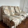 Pair of Traditional Upholstered Armchairs Image 2