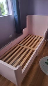 Ikea Busunge Extendable Child's Bed and Mattress