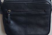 Taurus Real Leather Crossbody Bag - Triple Compartment