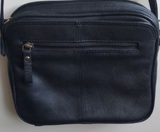 Taurus Real Leather Crossbody Bag - Triple Compartment