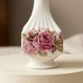Vintage Denton Bone China England Floral Bud Vase Image 2