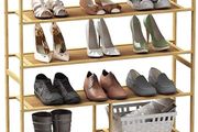 Shoe Rack, Bamboo Shoe Racks Storage, 6 Tier Shoes Shelf Organizer (FREE POSTAGE)