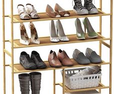 Shoe Rack, Bamboo Shoe Racks Storage, 6 Tier Shoes Shelf Organizer (FREE POSTAGE)