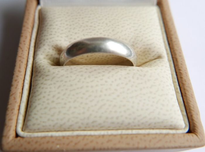 Vintage 925 Sterling Silver Band Ring size Q - 3,1g