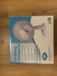 12" Oscillating Desktop Fan