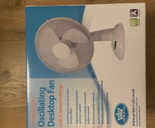 12" Oscillating Desktop Fan