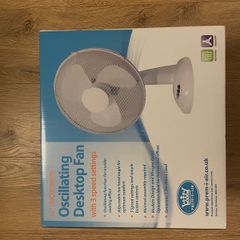 12" Oscillating Desktop Fan