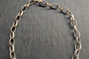 Solid men unisex silver bracelet