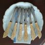Antique French Silver Plated Knife and Fork Image 5