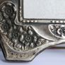Antique Edwardian Wooden & Sterling Silver Photo Frame Art Nouveau  1800s Image 3
