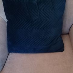 Blue velvet Cushions x 2