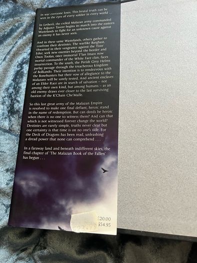 Steven Erikson Dust of Dreams 1st Edition Hardback Book in Dust Jacket A Tale of the Malazan Empire