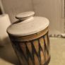 Shanagarry Stephen Pearce sugar Bowl with a lid  but no cracks have  tiny chip in the second picture. Image 3