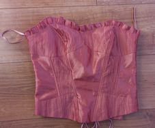 Satin corset