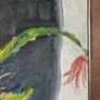 Original Oil Painting of a Flower on Board Image 3