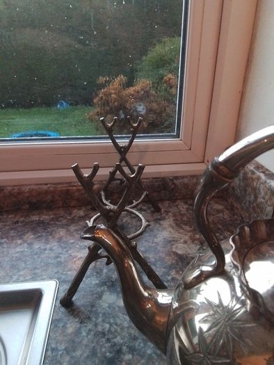 Swivel EPNS Teakettle on Stand