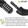 SPGOOD Bike Lock with Combination, Bicycle Lock with Hardened Chain(Black) Image 2