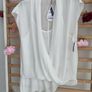 top Bnwt chiffon drape front top size X-Large Amber brand Image 6