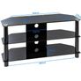 Alphason Essentials 1200 Tv Stand - Ess1200/3-blk Image 5
