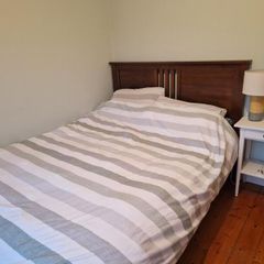 Solid wood double bed frame
