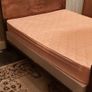 A Wooden Metal Framed Double Bed Image 3
