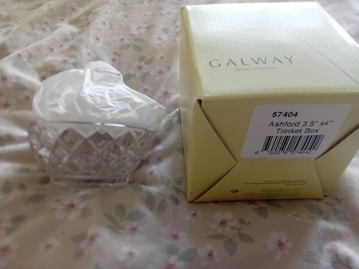 galway irish crystal Ashford Trinket Box