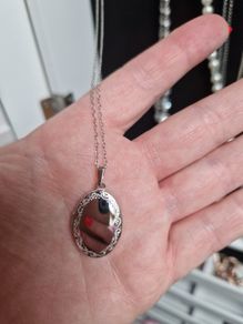 White Gold Locket